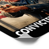 Lid van het veroordeelde misdaadteam Donald Trump  Poster (Hoek)