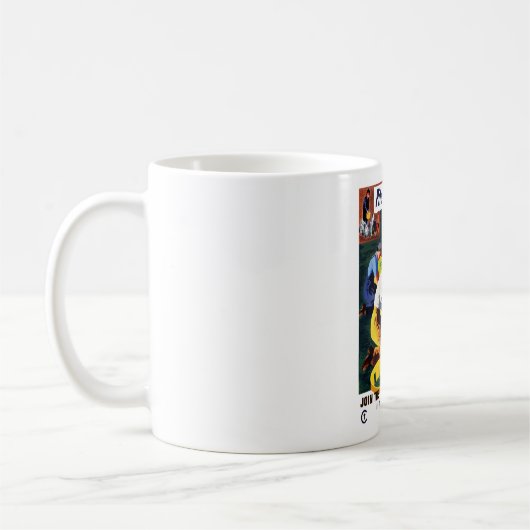 Lid van het vrouwelijke landleger — WWII Koffiemok (Links)