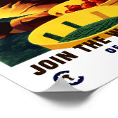 Lid van het vrouwelijke landleger — WWII Poster (Hoek)