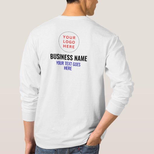 Lid van Logo voor- en achterkant afdrukken | Manne T-shirt (Achterkant)