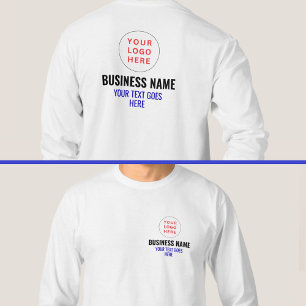 Lid van Logo voor- en achterkant afdrukken   Manne T-shirt