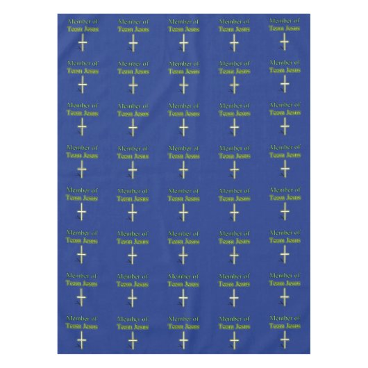 Lid van Team Jesus Tafelkleed (Voorkant)