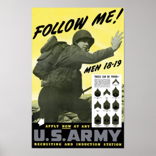 Lid worden van het leger — WWII Poster