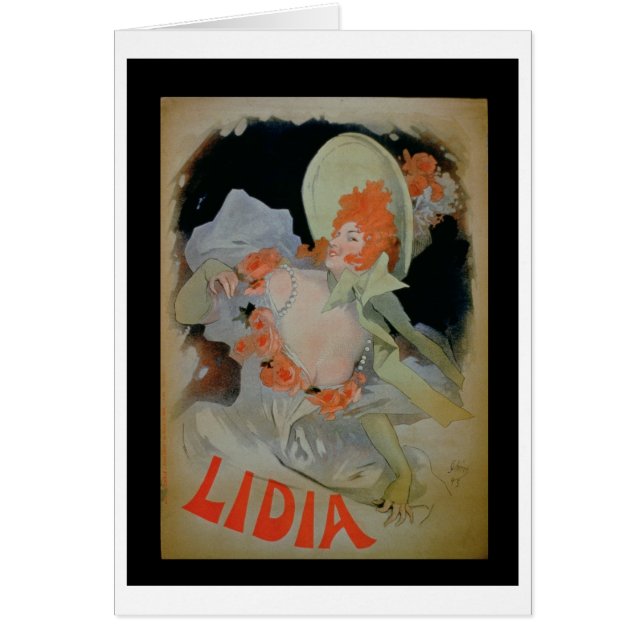 "Lidia", 1895 (kleurenlitho) (Voorkant)