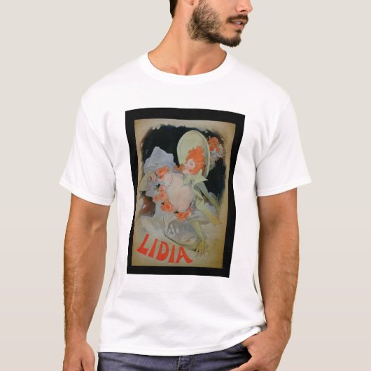 "Lidia", 1895 (kleurenlitho) T-shirt (Voorkant)