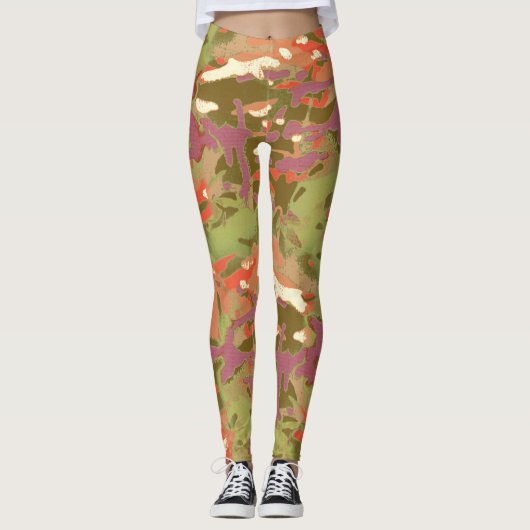 LIDJ-ontwerp. Camo Camo, kijk me aan! Leggings (Voorkant)