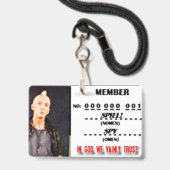 LIDMAATSCHAP BADGE (Voorzijde met lanyard)