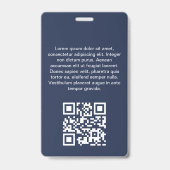 Lidmaatschap Blauwe Kerk Clergy ID Badge (Achterkant)