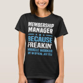 Lidmaatschapsbeheerder T-shirt (Voorkant)