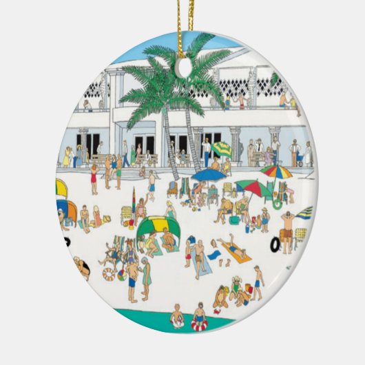 Lido Beach Sarasota Ornament (Links)