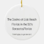 Lido Beach Sarasota Ornament (Achterkant)