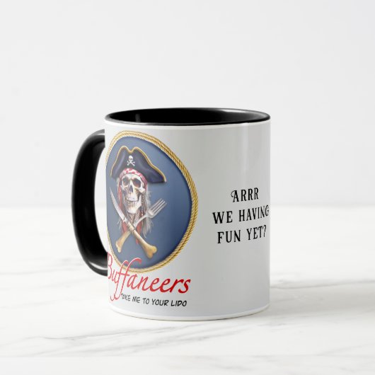 Lido Buffaneers hebben we nog plezier Mok (Voorkant links)