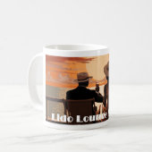 Lido lounge Society - Ontwerp 1 Koffiemok (Voorkant links)