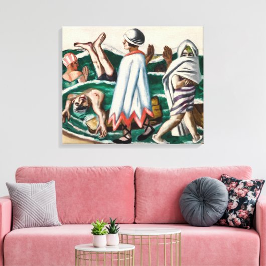 Lido | Max Beckmann | Canvas Afdruk (Insitu (Woonkamer))