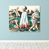 Lido | Max Beckmann | Canvas Afdruk (Insitu (Houten vloer))