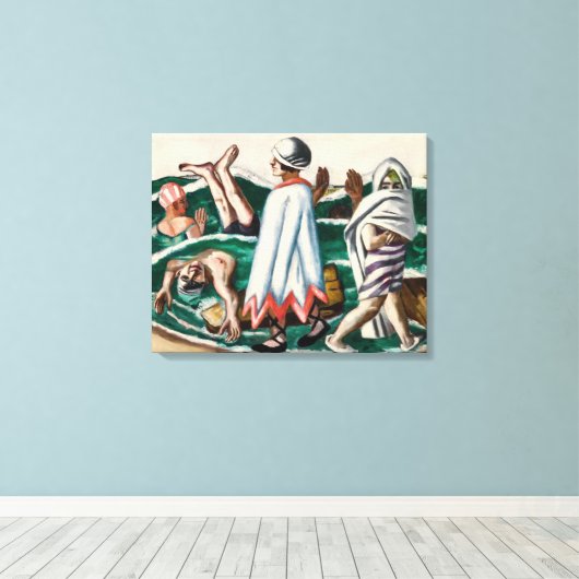 Lido | Max Beckmann | Canvas Afdruk (Insitu (Houten vloer))