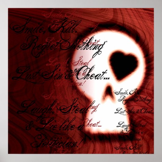 Lie als een politicus poster (Voorkant)