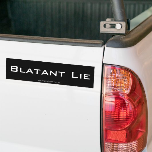 "Lie" bumpersticker (Op Truck)