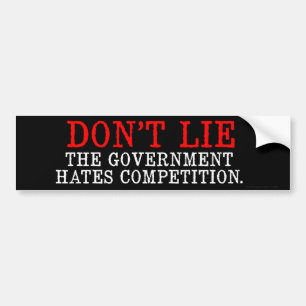 Lie Bumpersticker niet
