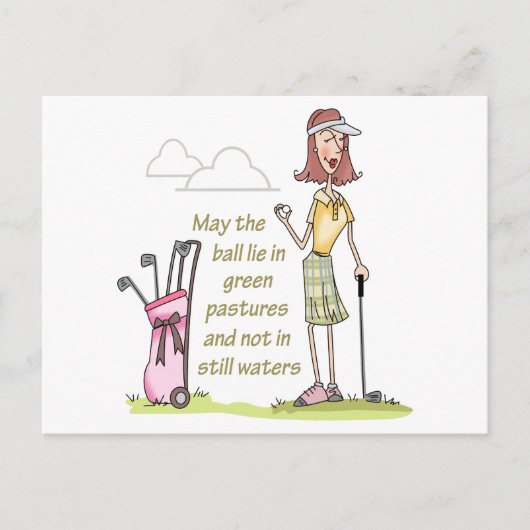 Lie in groene deegwaren briefkaart (Voorkant)