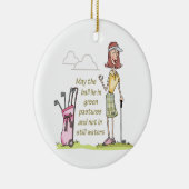 Lie in groene deegwaren keramisch ornament (Rechts)