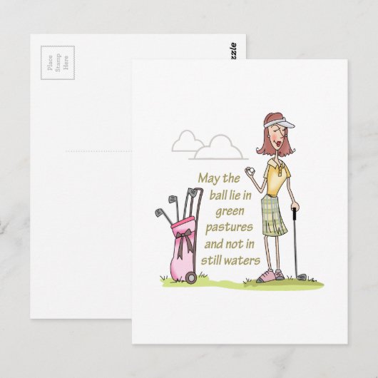 LIE IN GROENE PASTUREN BRIEFKAART (Voorkant / Achterkant)