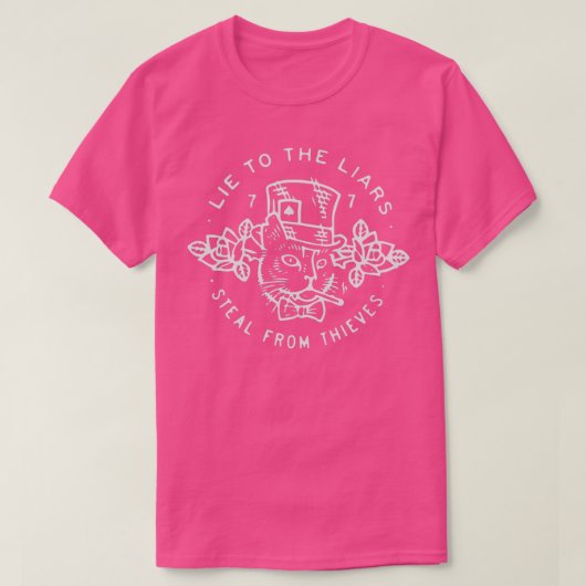 Lie naar Liars en Steal van dieven T-shirt (Design voorkant)