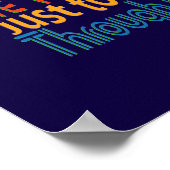 Lie naar uzelf / VERANDERING KLEUR - Poster (Hoek)