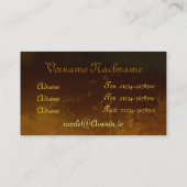 Liebe Frieden Gelassenheit Visitekaartje (Achterkant)