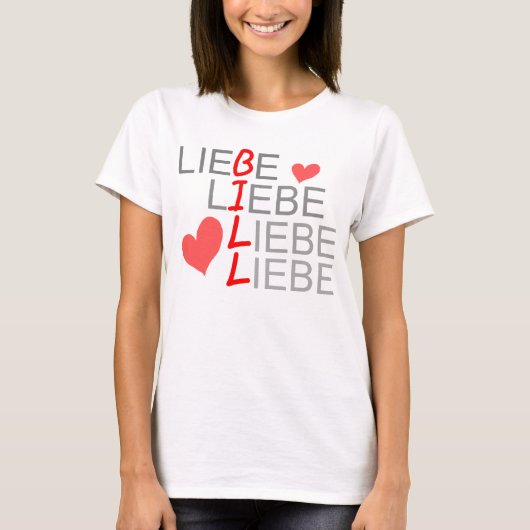 Liebe Liebe Liebe T-Shirt (Voorkant)