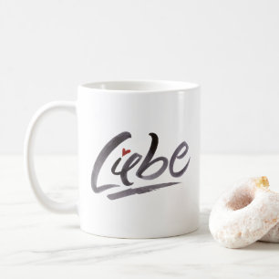 Liebe Love Hertz Valentijnsdag Brush Lettering Koffiemok