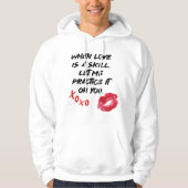 Liebe Spruch Fähigkeit Valentinstag Hoodie (Voorkant)