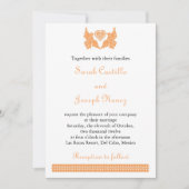 Liebe-Vögel Papel Picado Hochzeits-Einladung Kaart (Voorkant)