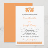 Liebe-Vögel Papel Picado Hochzeits-Einladung Kaart (Voorkant / Achterkant)