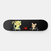 Liebe zwischen Katze und Maus Persoonlijk Skateboard (Horizontaal)