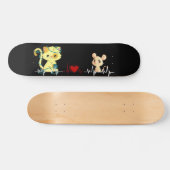 Liebe zwischen Katze und Maus Persoonlijk Skateboard (Horizontaal)