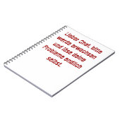 "Lieber Chef, bitte werde erwachsen..." Notitieboek (Linkerzijde)