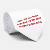 "Lieber Chef, bitte werde erwachsen..." Stropdas (Opgerold)