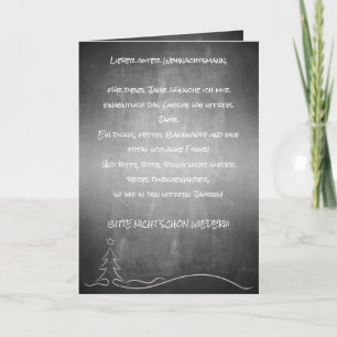 Lieber guter Weihnachtsmann Kaart