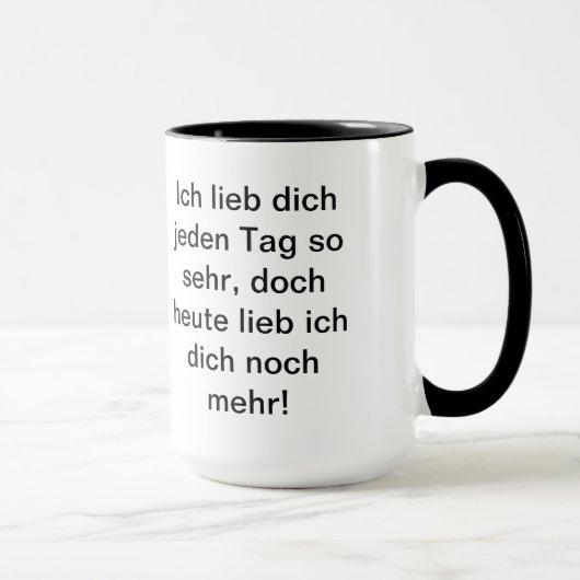Liebesgedichte Tasse Mok (Rechts)