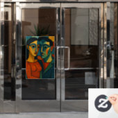 Liebesgeflüster Raamsticker (Kantoordeur)