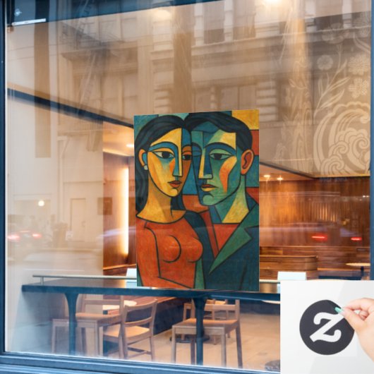 Liebesgeflüster Raamsticker (Cafe Raam)