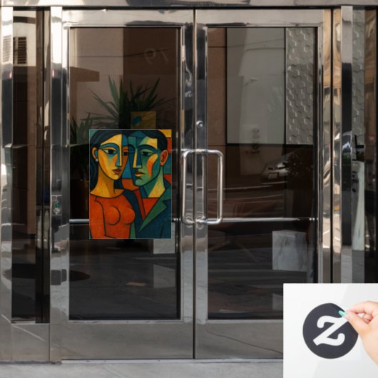 Liebesgeflüster Raamsticker (Kantoordeur)