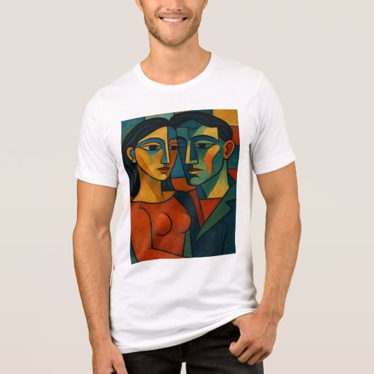 Liebesgeflüster Tri-Blend Shirt (Voorkant)