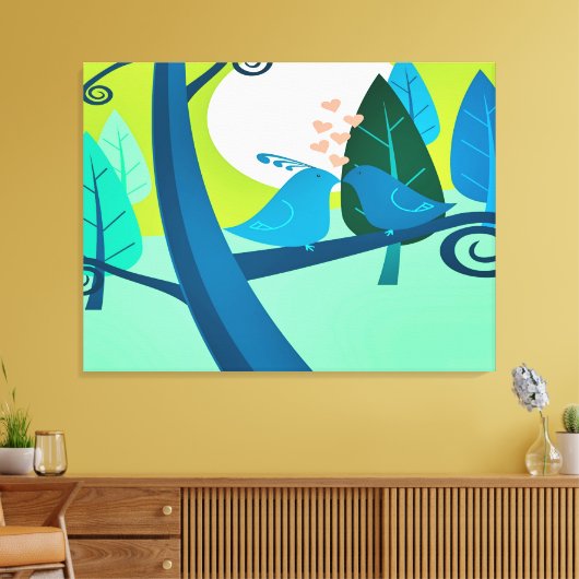 Liebeslied Canvas Afdruk (Insitu (Woonkamer))