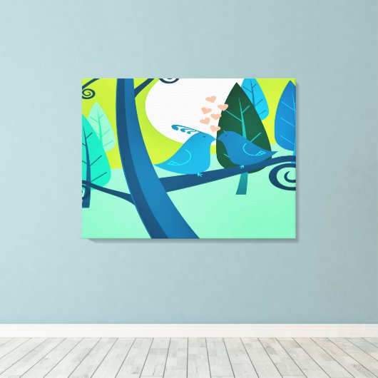 Liebeslied Canvas Afdruk (Insitu (Houten vloer))