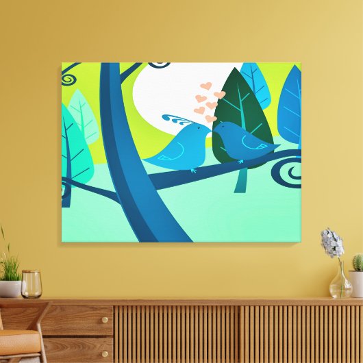 Liebeslied Canvas Afdruk (Insitu (Woonkamer))