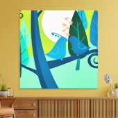 Liebeslied Canvas Afdruk (Insitu (Woonkamer))