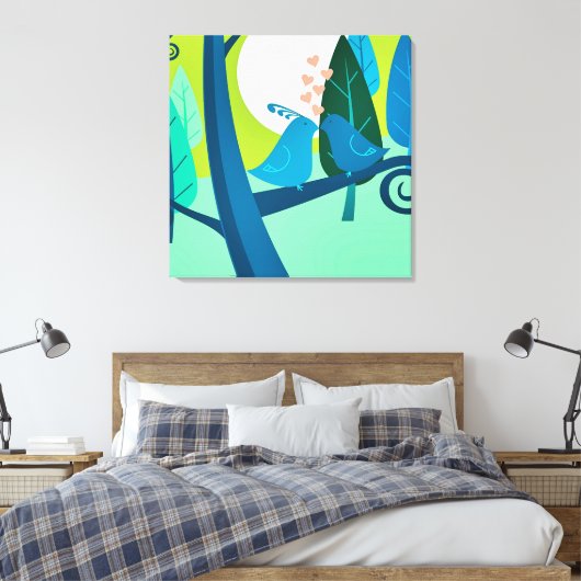 Liebeslied Canvas Afdruk (Insitu (Slaapkamer))