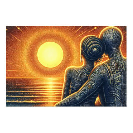 Liebespaar Motiv -  Foto Afdruk